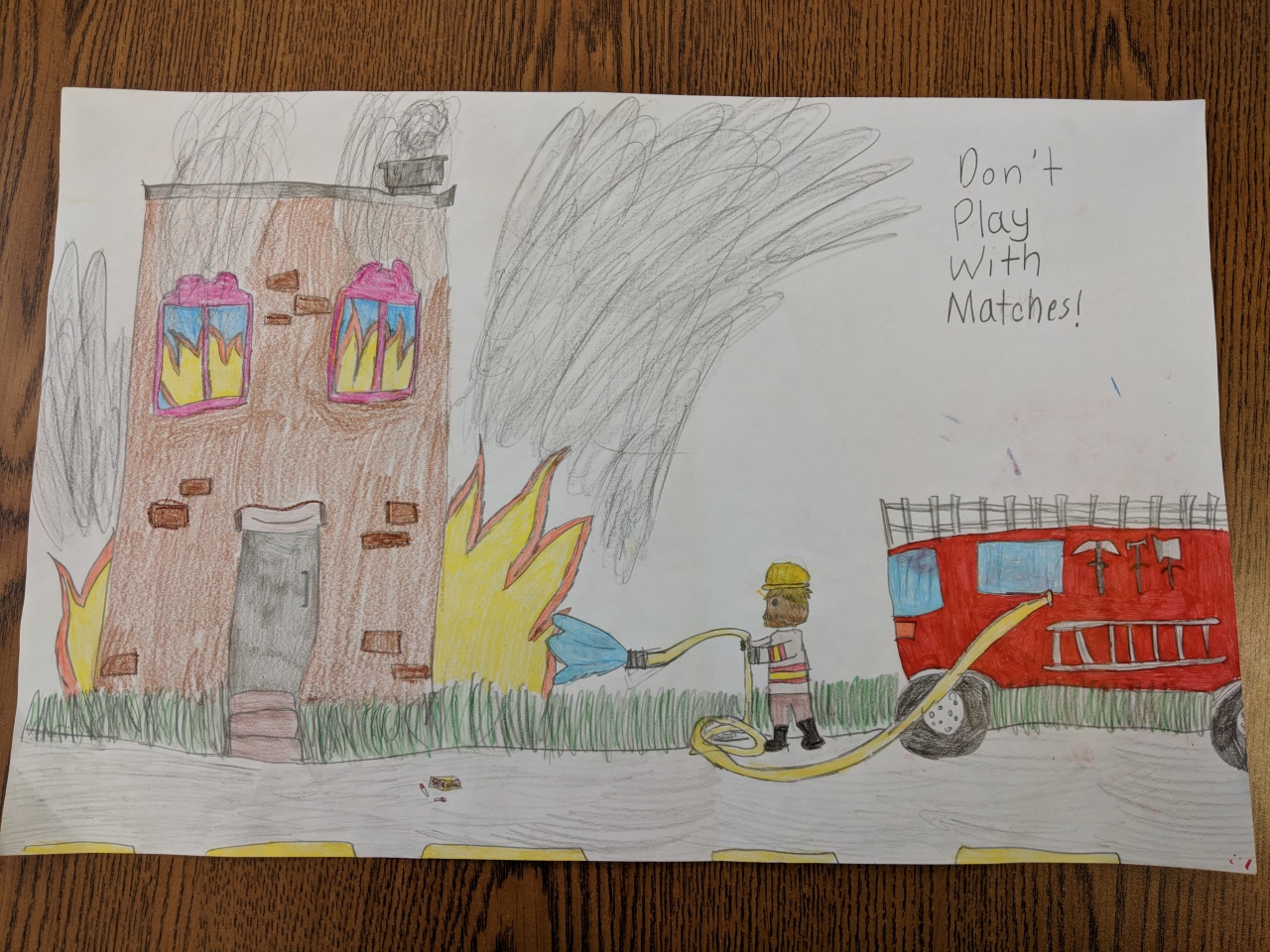 Linn Grove Student Wins Fire Safety Poster Contest Linn Mar Community 